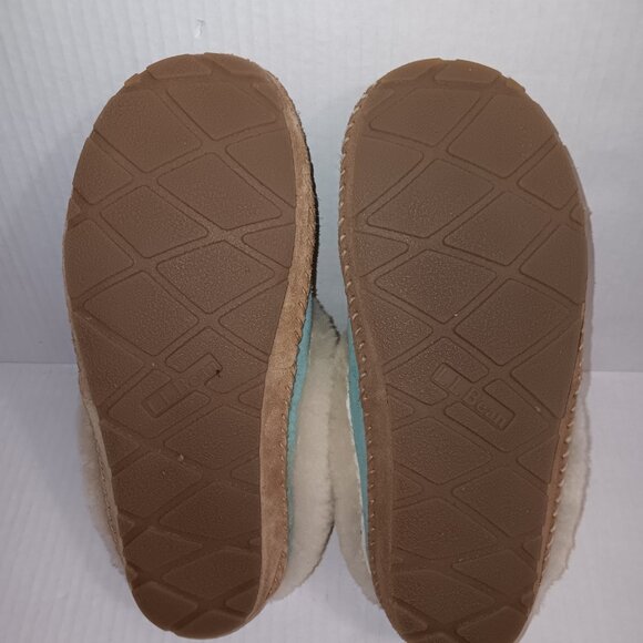 ll BEAN SQUAM LAKE WICKED GOOD SLIPPERS WOMEN'S BLUE SUEDE SHEARING LAMBSWOOL LI - Picture 6 of 9